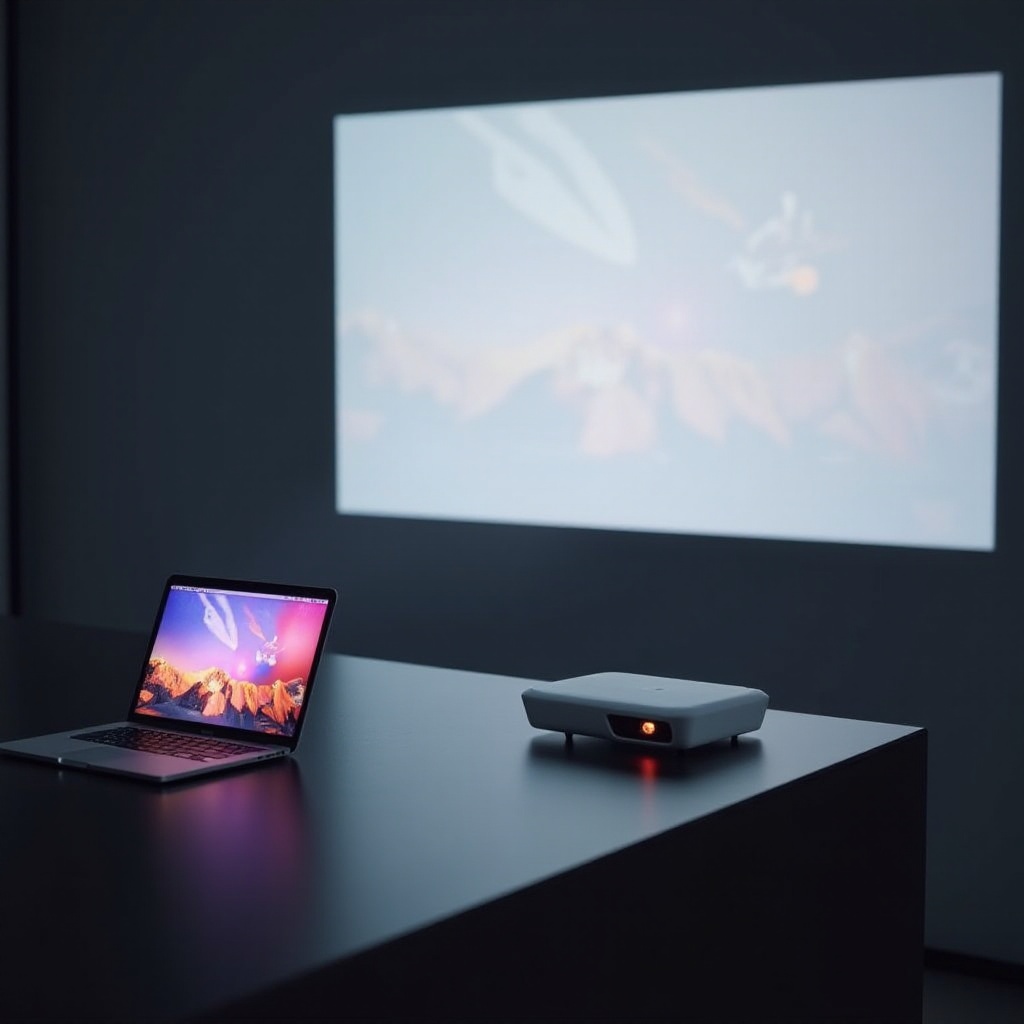 yhdistä MacBook langattomasti Nebula-projektoriin