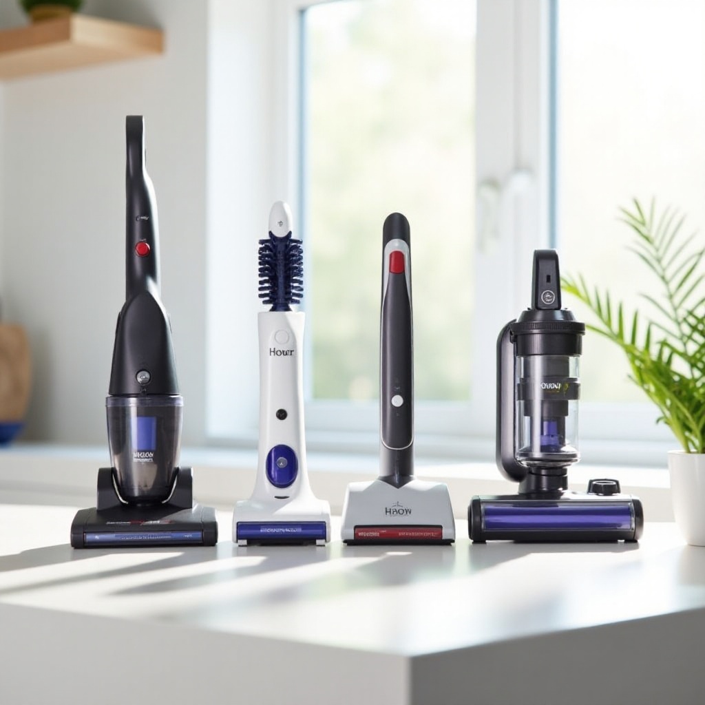 hand vacuum with brush