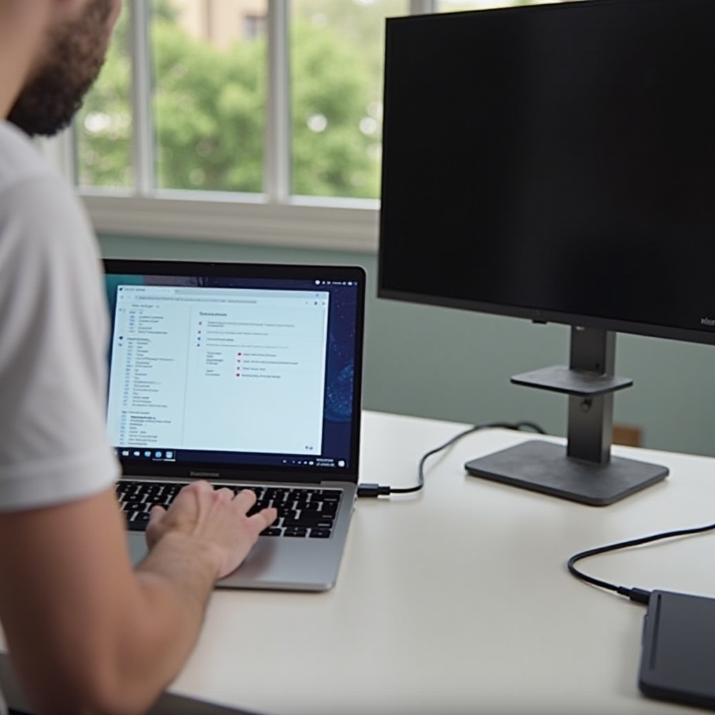 chromebookin näyttö ei näy HDMI-kaapelilla, vain ääni