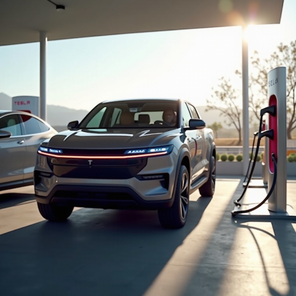 wie schnell lädt rivian an einem tesla-supercharger