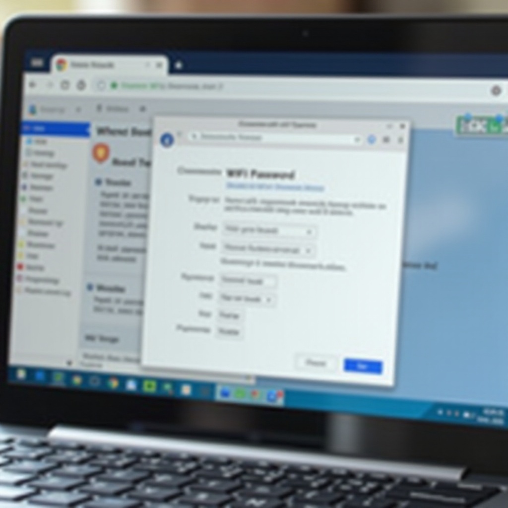 come mostrare la password wifi su Chromebook