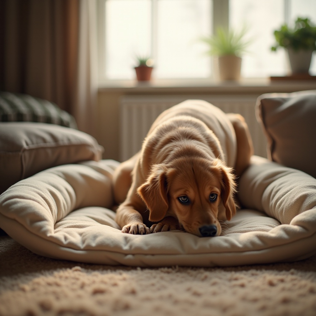 perché un cane scava nel letto