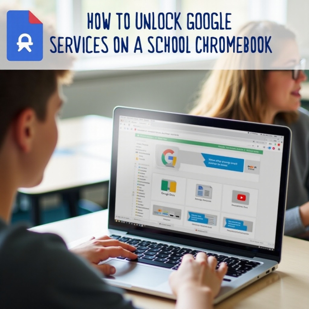 cómo desbloquear los servicios de Google en el Chromebook de la escuela