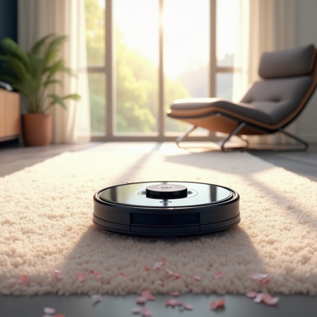 aspirateur robot pour tapis à poils longs