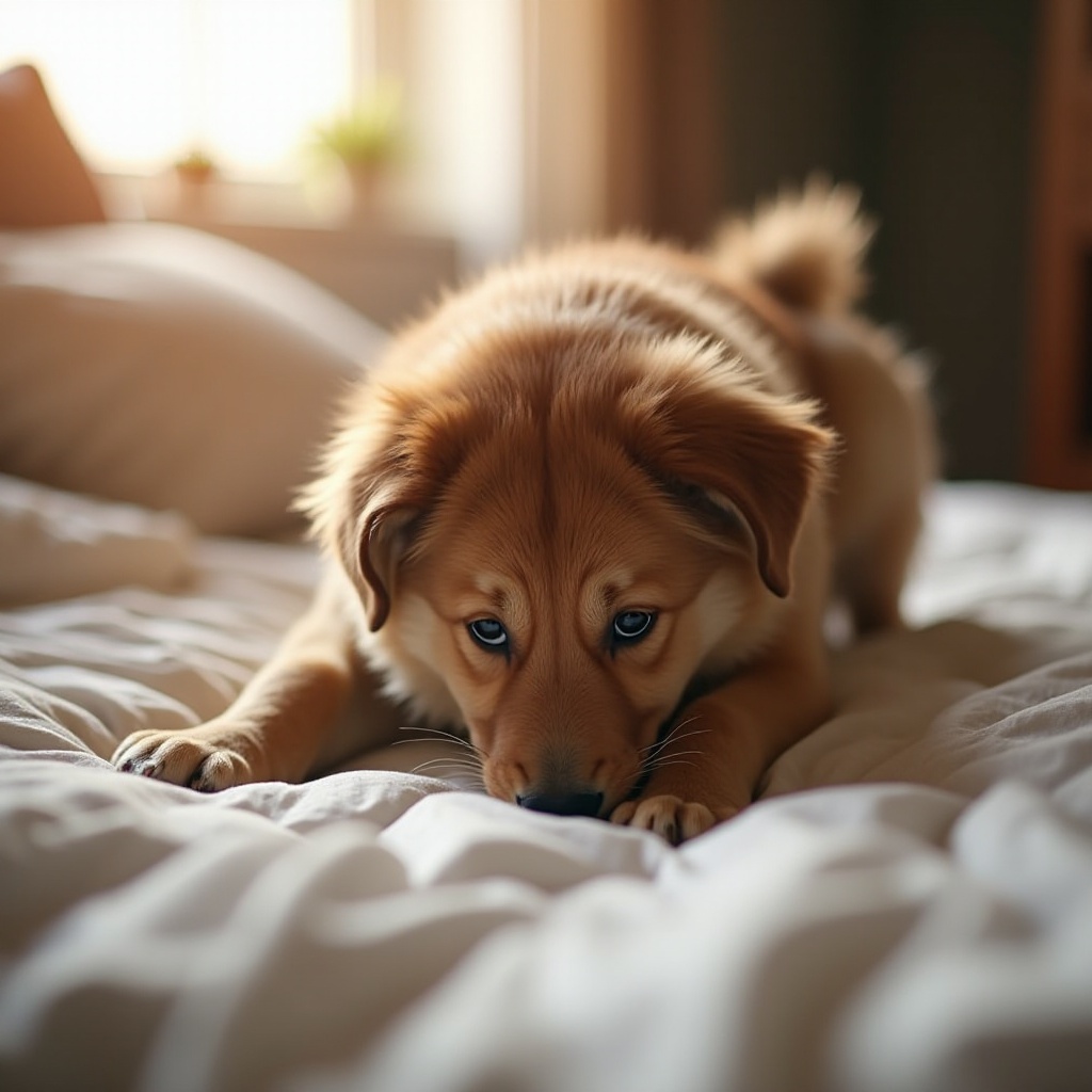 pourquoi un chien creuse-t-il dans le lit