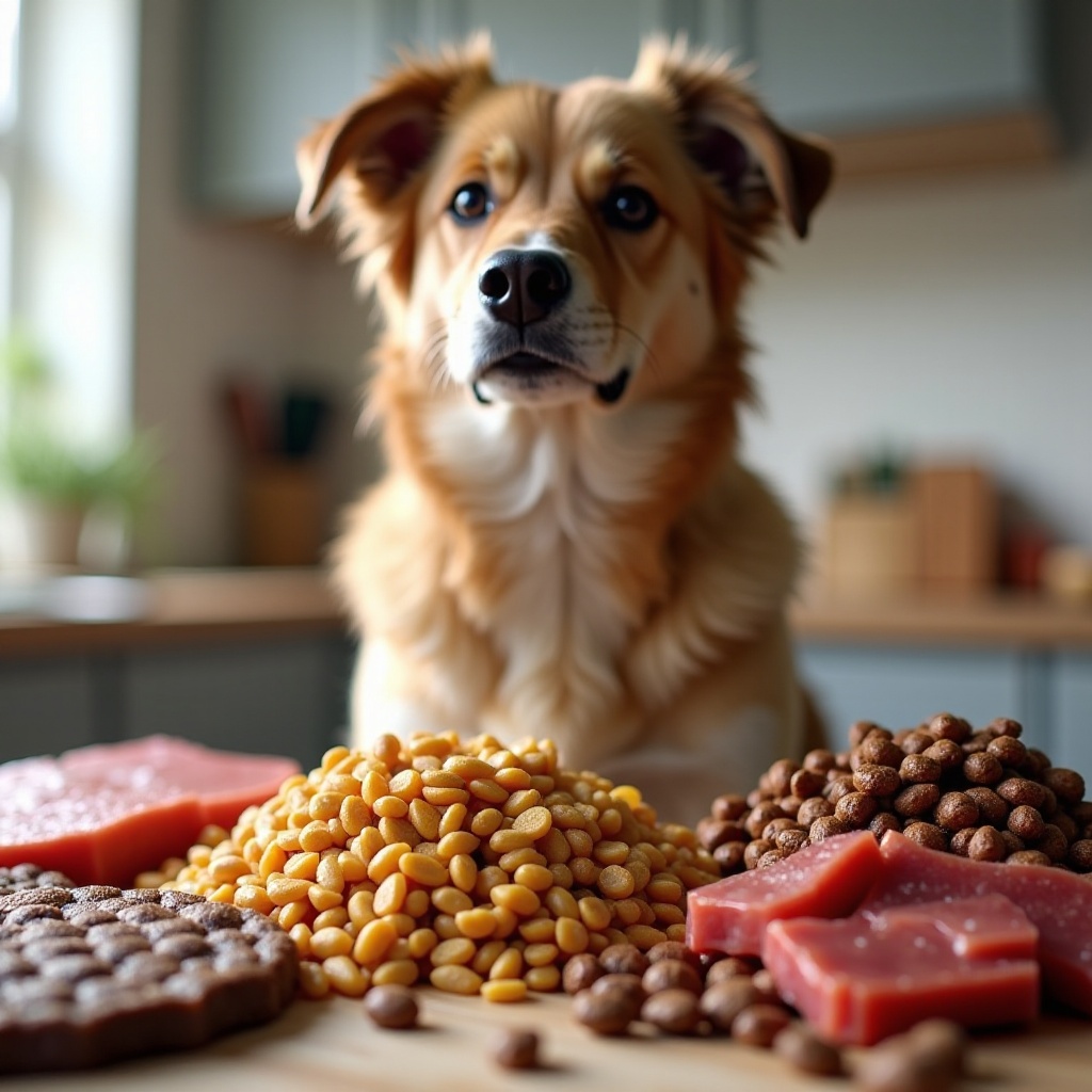protéine d'aliments pour chiens par 100g
