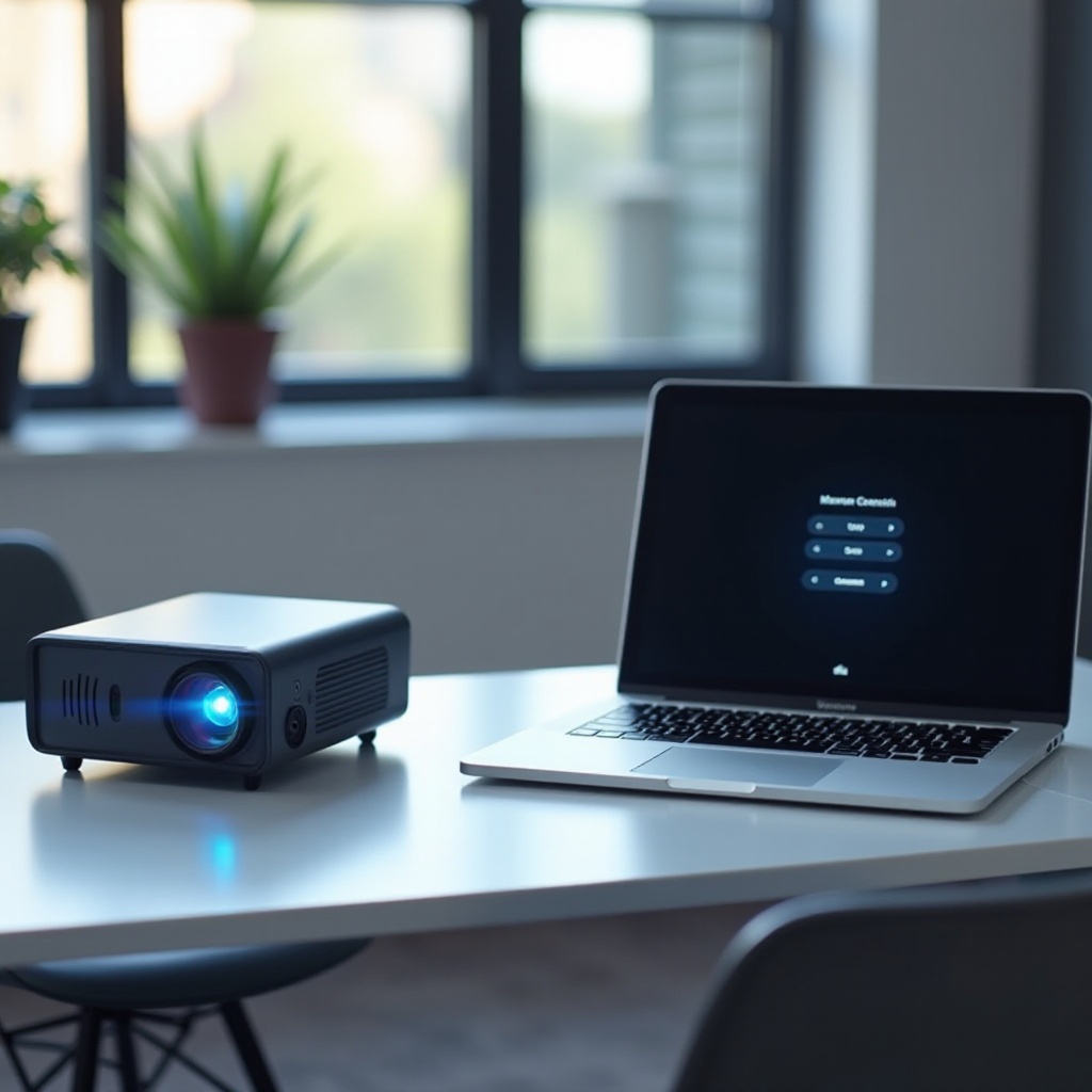 conectar o MacBook ao projetor Nebula sem fio