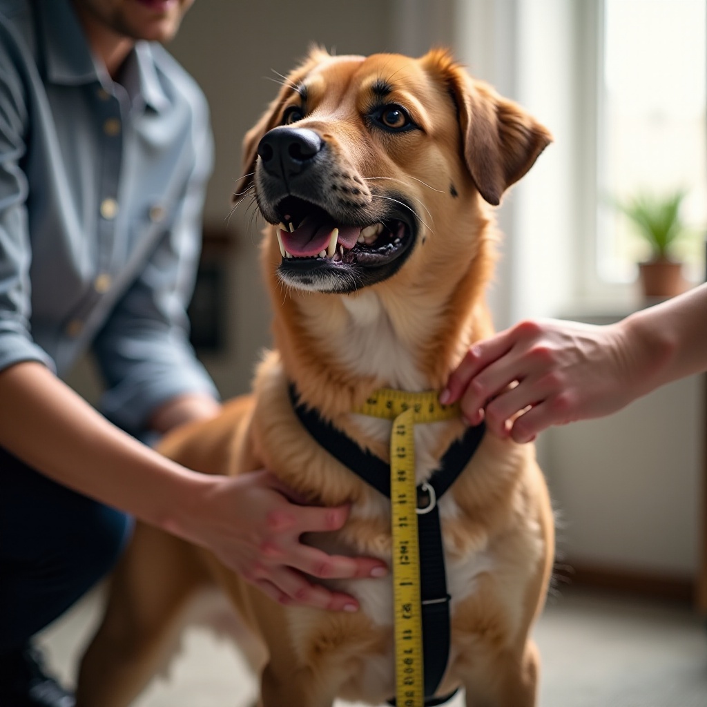 wie man die Brust eines Hundes für ein Geschirr misst
