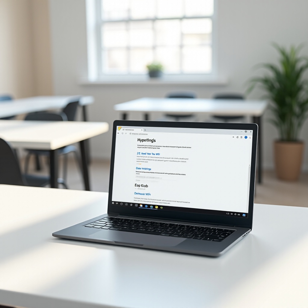 cómo mostrar la contraseña wifi en Chromebook