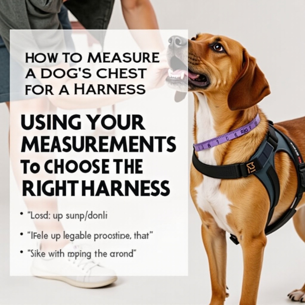 how to measure a dog's chest for a harness