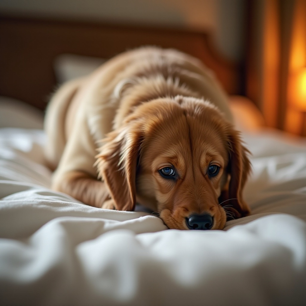 waarom graaft een hond in het bed