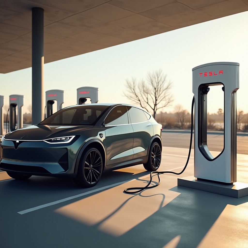 wie schnell lädt rivian an einem tesla-supercharger
