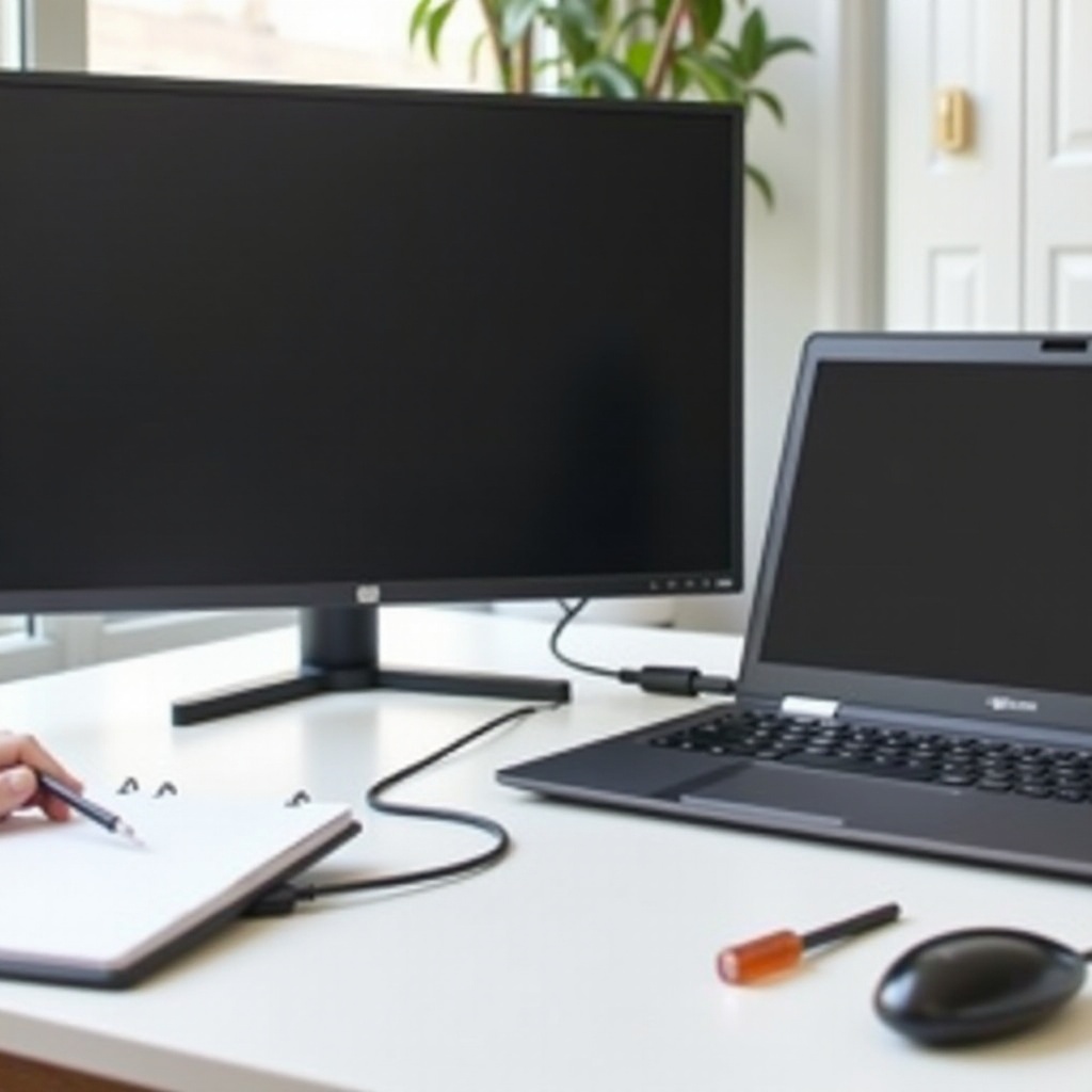 chromebook-scherm wordt niet weergegeven met HDMI-kabel, alleen geluid