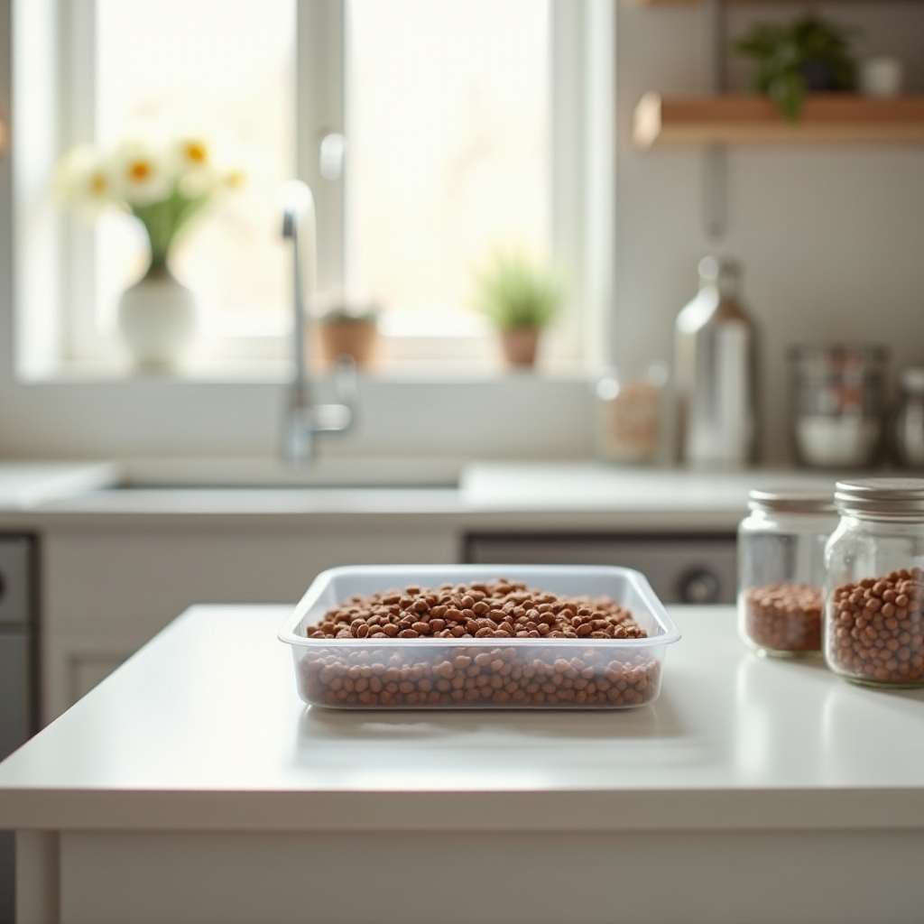 is it bad to store dog food in plastic containers