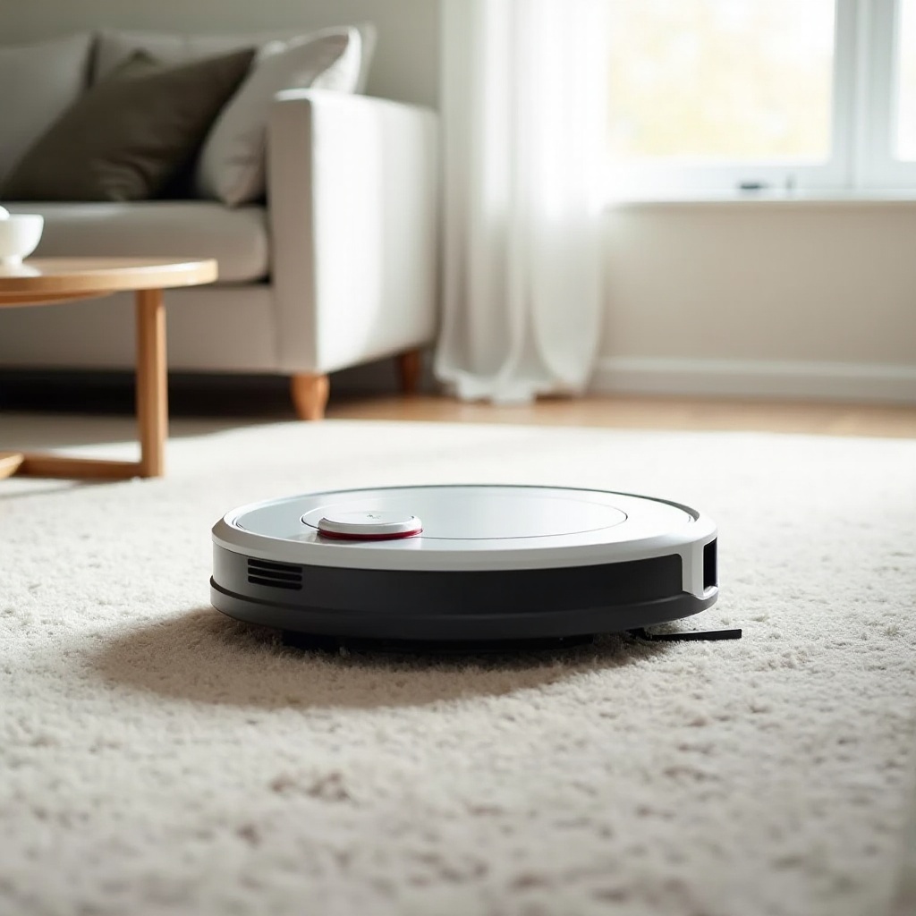 aspirateur robot pour tapis à poils longs