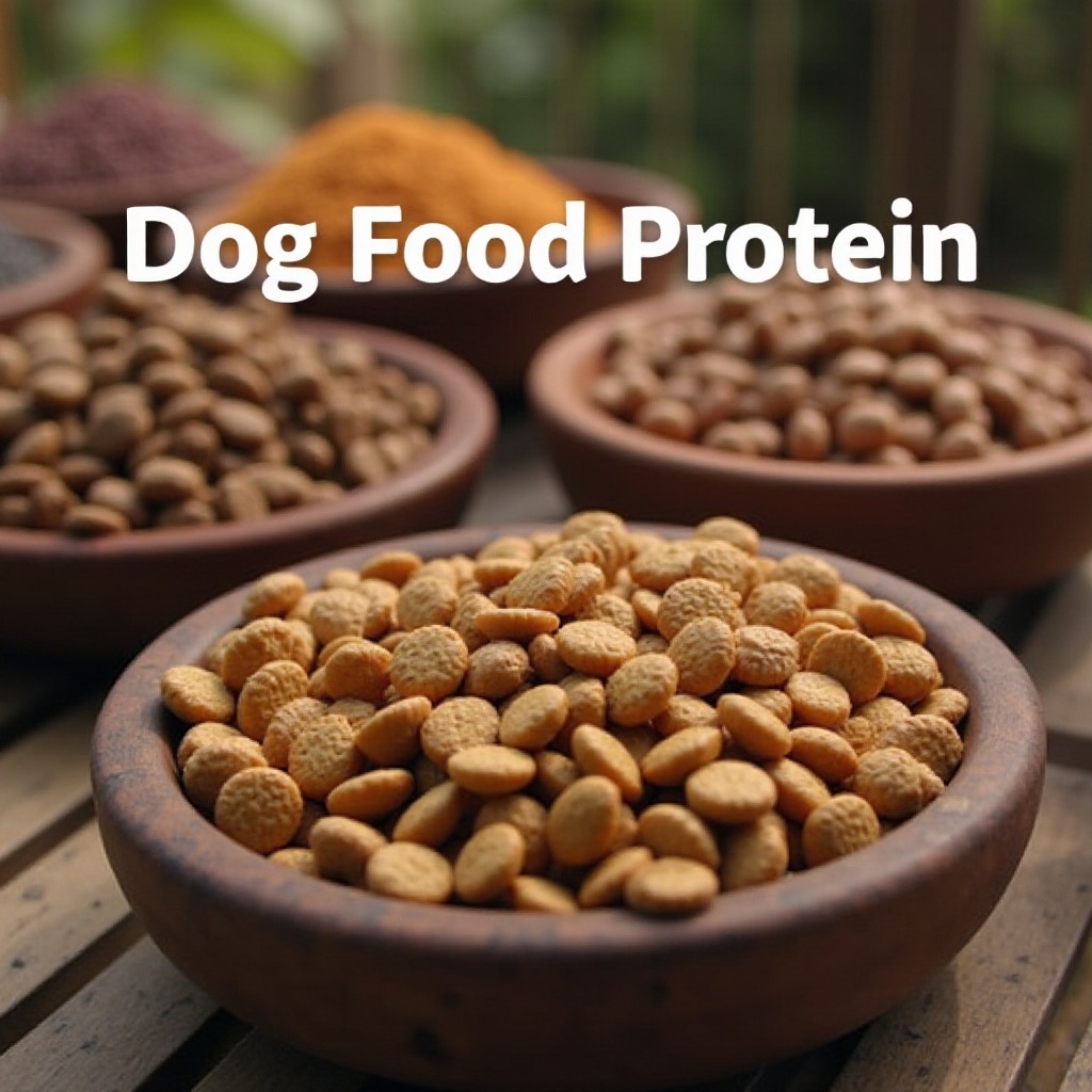 proteine per cibo per cani per 100 g