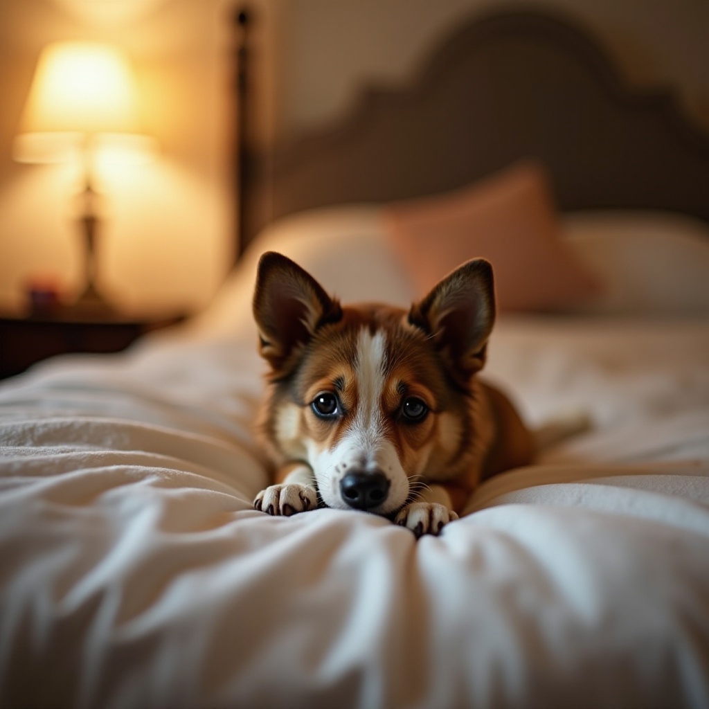 por qué un perro cava en la cama