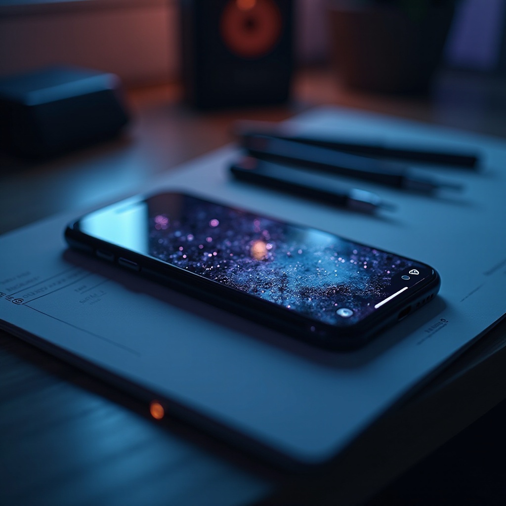 iPhonen näytön vilkkuminen