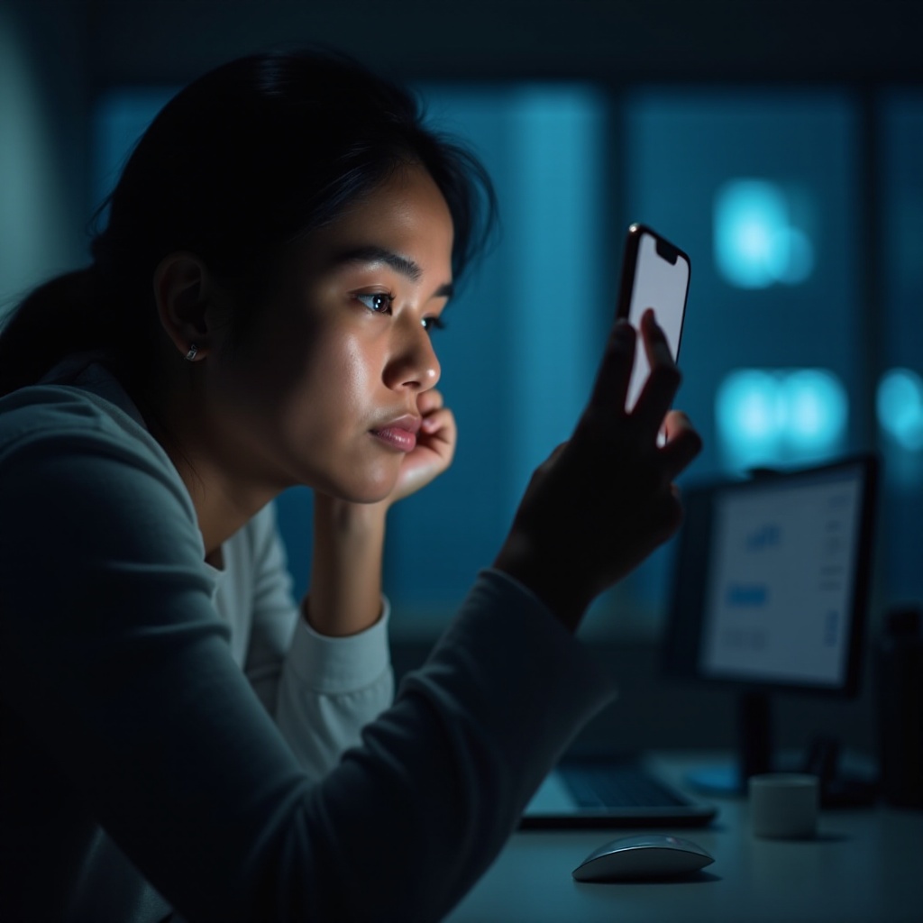 tela de iPhone piscando