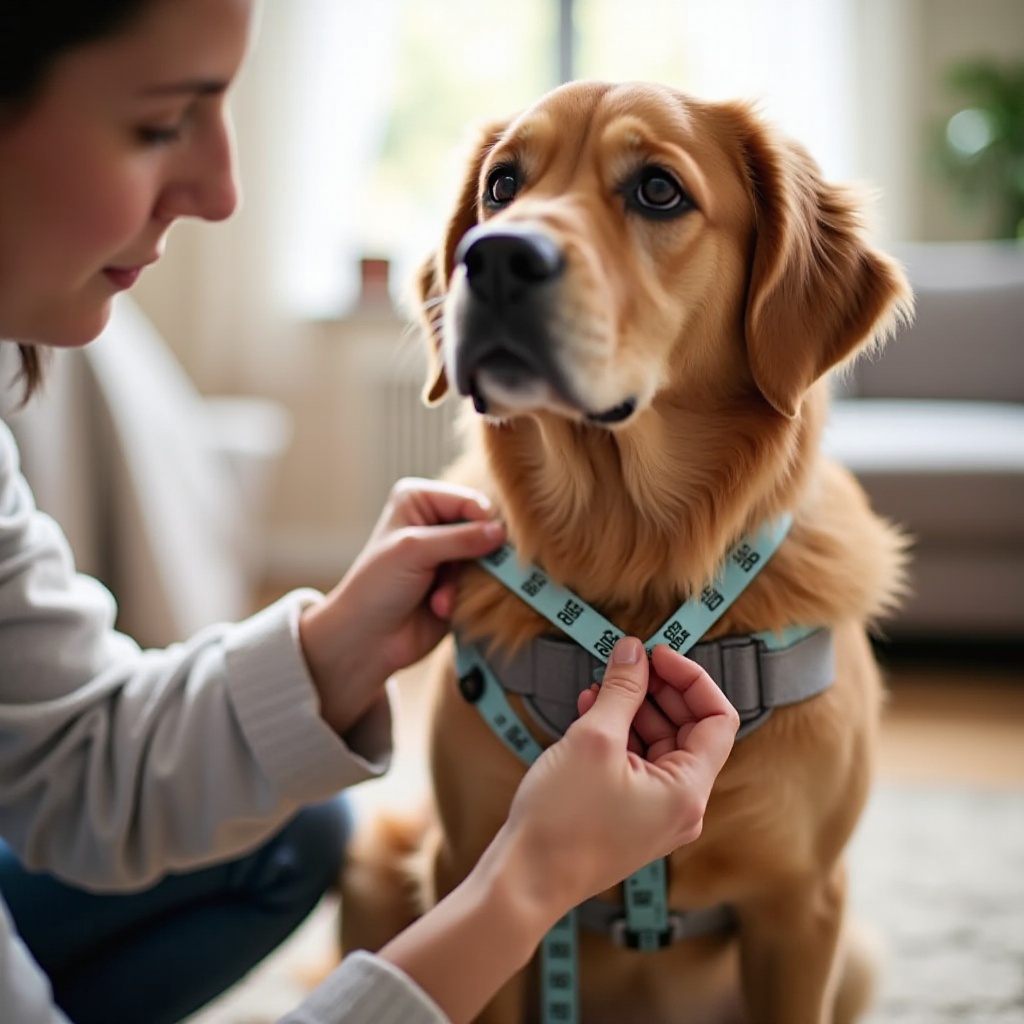 comment mesurer la poitrine d'un chien pour un harnais