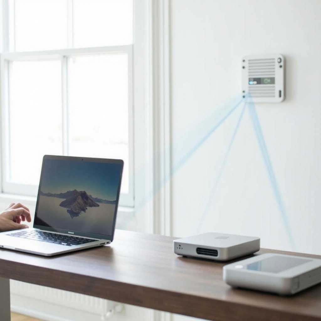 conectar o MacBook ao projetor Nebula sem fio
