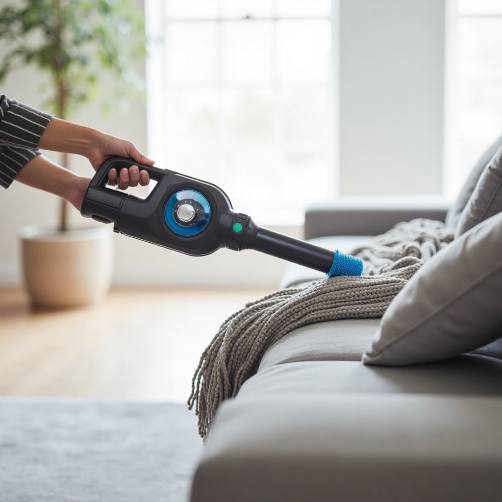 aspirador de mão com escova